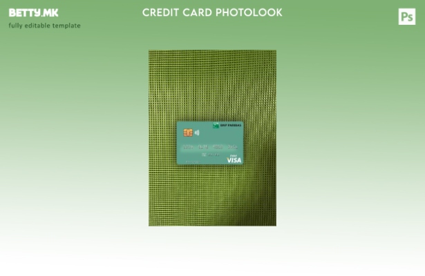 Модерен стил Мавританија BNP Paribas виза дебитна картичка photolook предниот ша